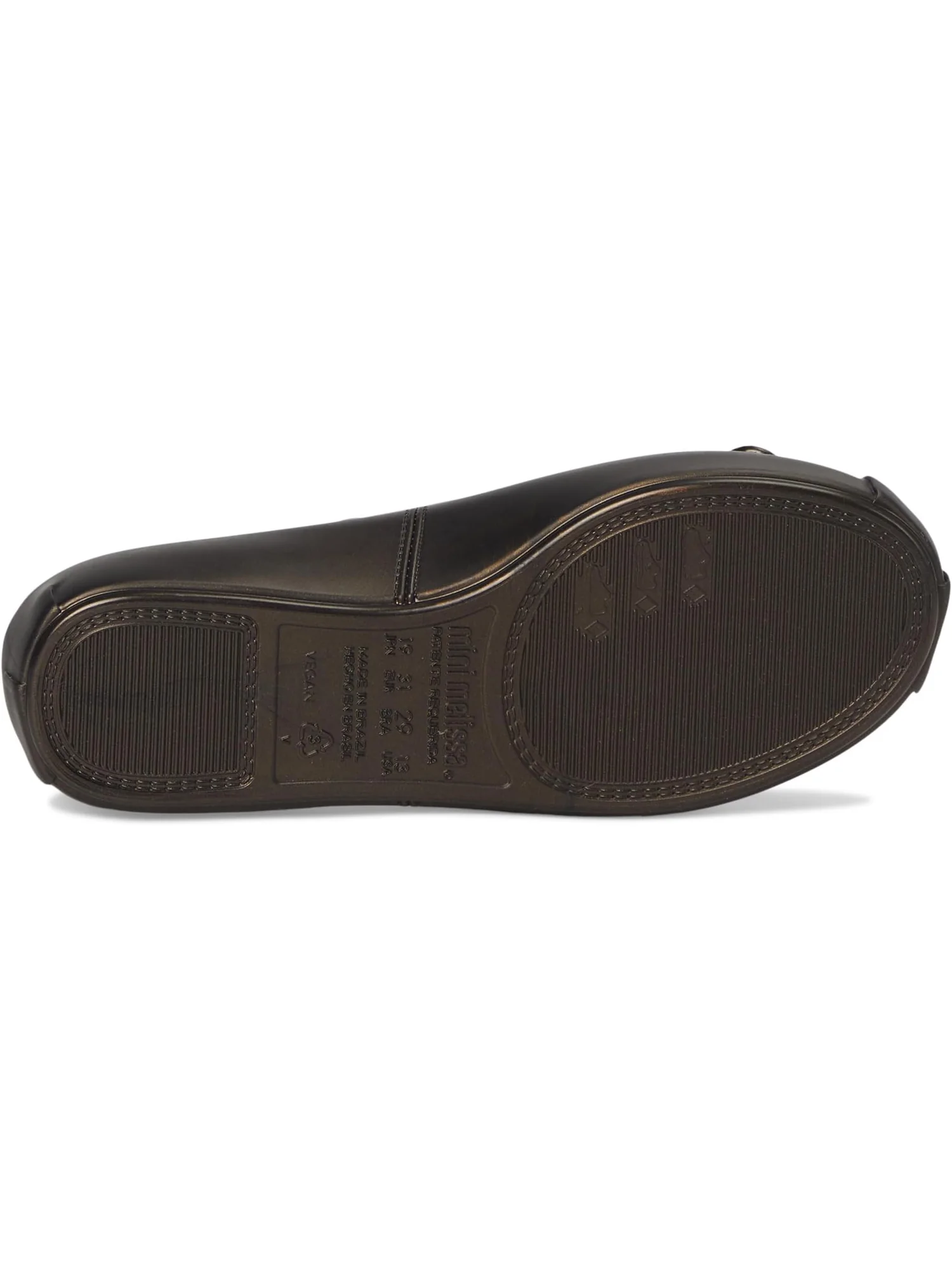 Балетки Mini Melissa Mini Sophie — изображение 3 из 7, металлик черный
