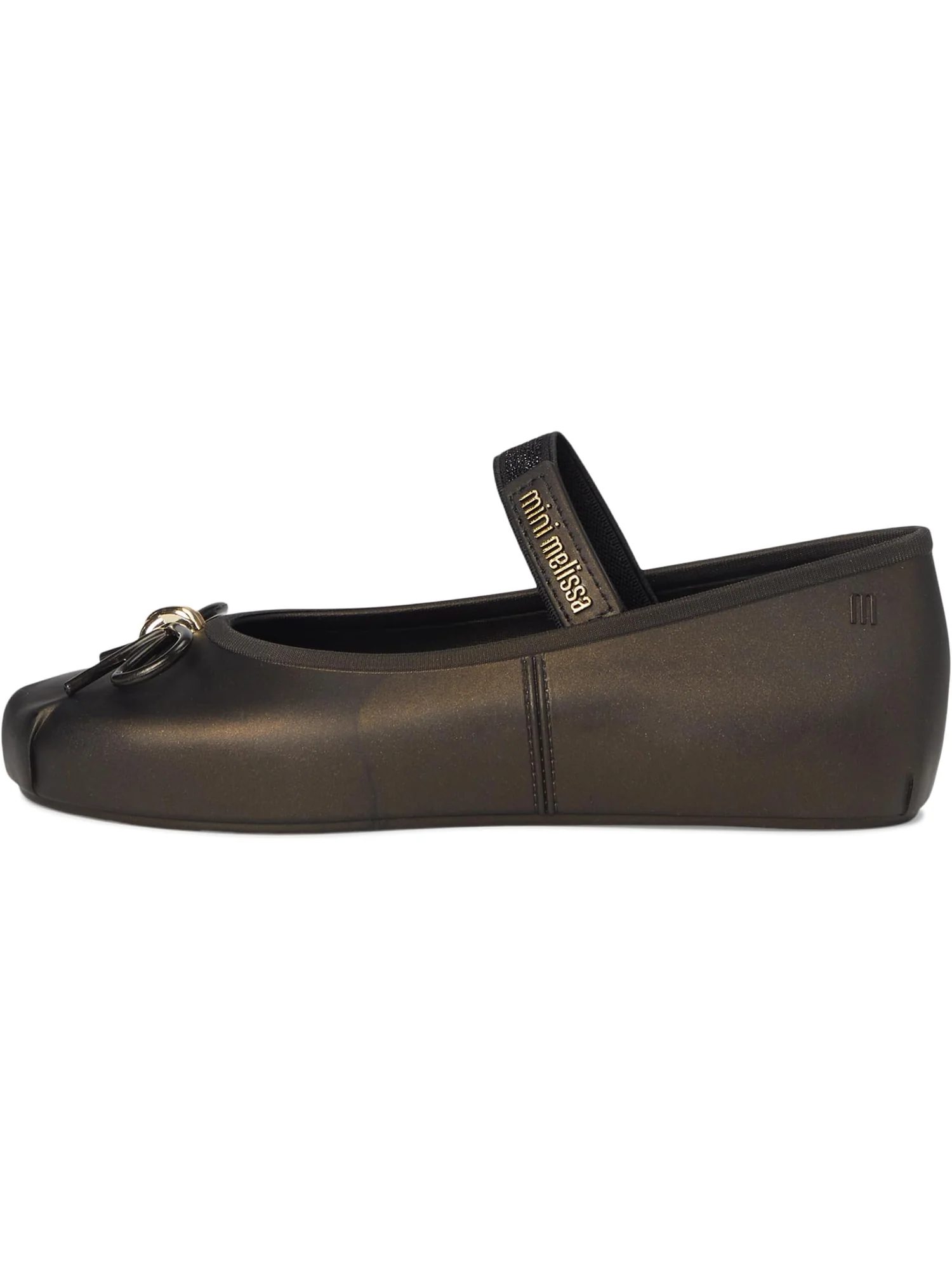 Балетки Mini Melissa Mini Sophie — изображение 4 из 7, металлик черный