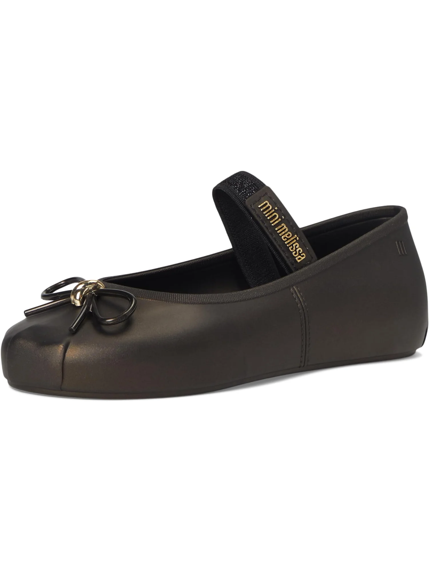 Балетки Mini Melissa Mini Sophie — изображение 7 из 7, металлик черный