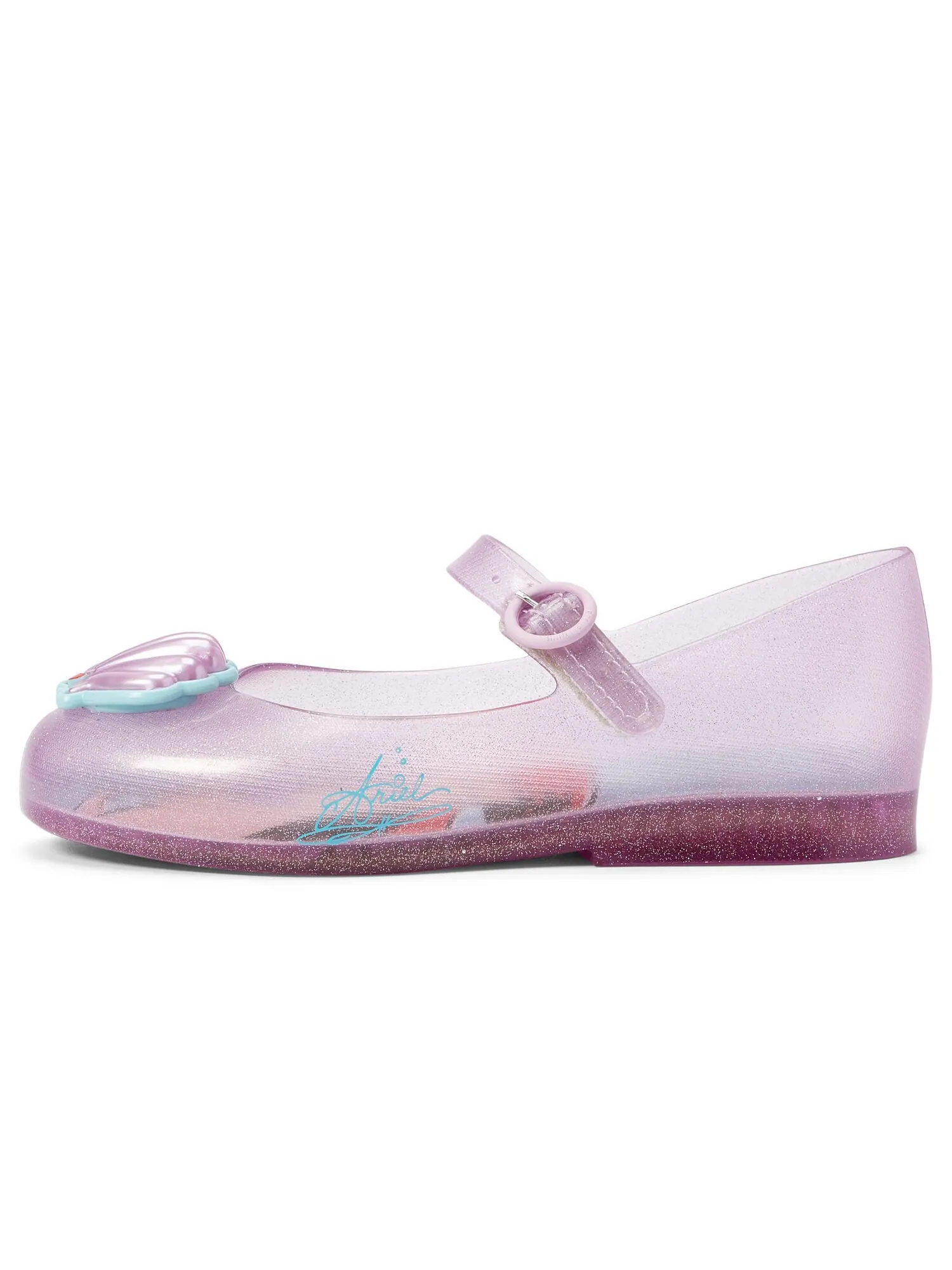 Обувь на низком каблуке Mini Melissa Sweet Love + Disney Princess BB (Toddler/Little Kid) — изображение 6 из 6, розовый