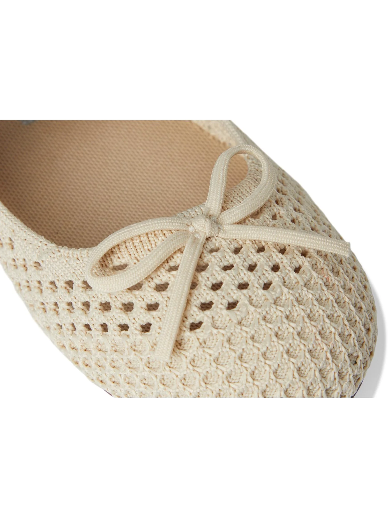 Балетки Rothy's Kids The Kids Bow Mary Jane, цвет Conch Mesh — изображение 6 из 7