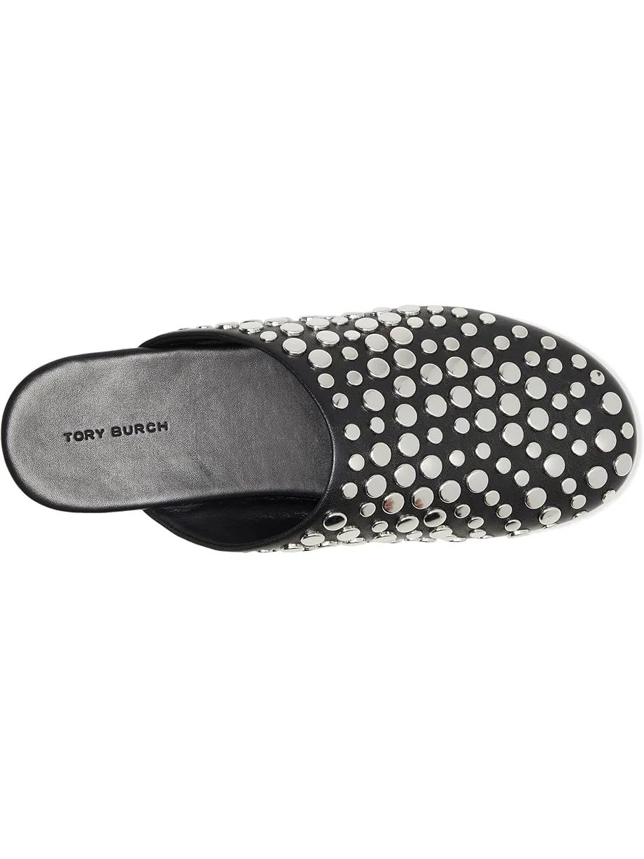 Балетки Tory Burch Studded Mule — изображение 2 из 7, черный/серебристый