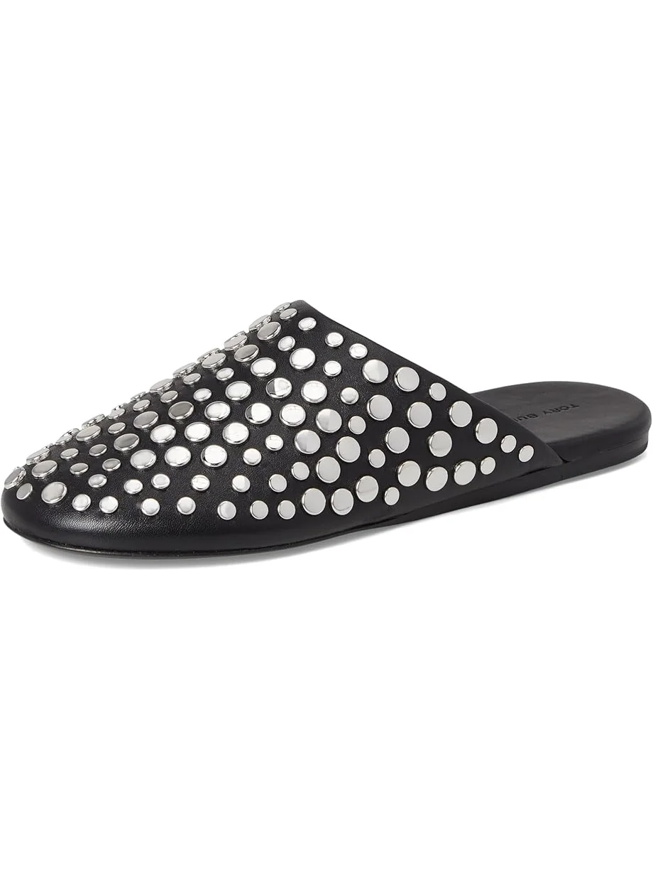 Балетки Tory Burch Studded Mule — изображение 7 из 7, черный/серебристый