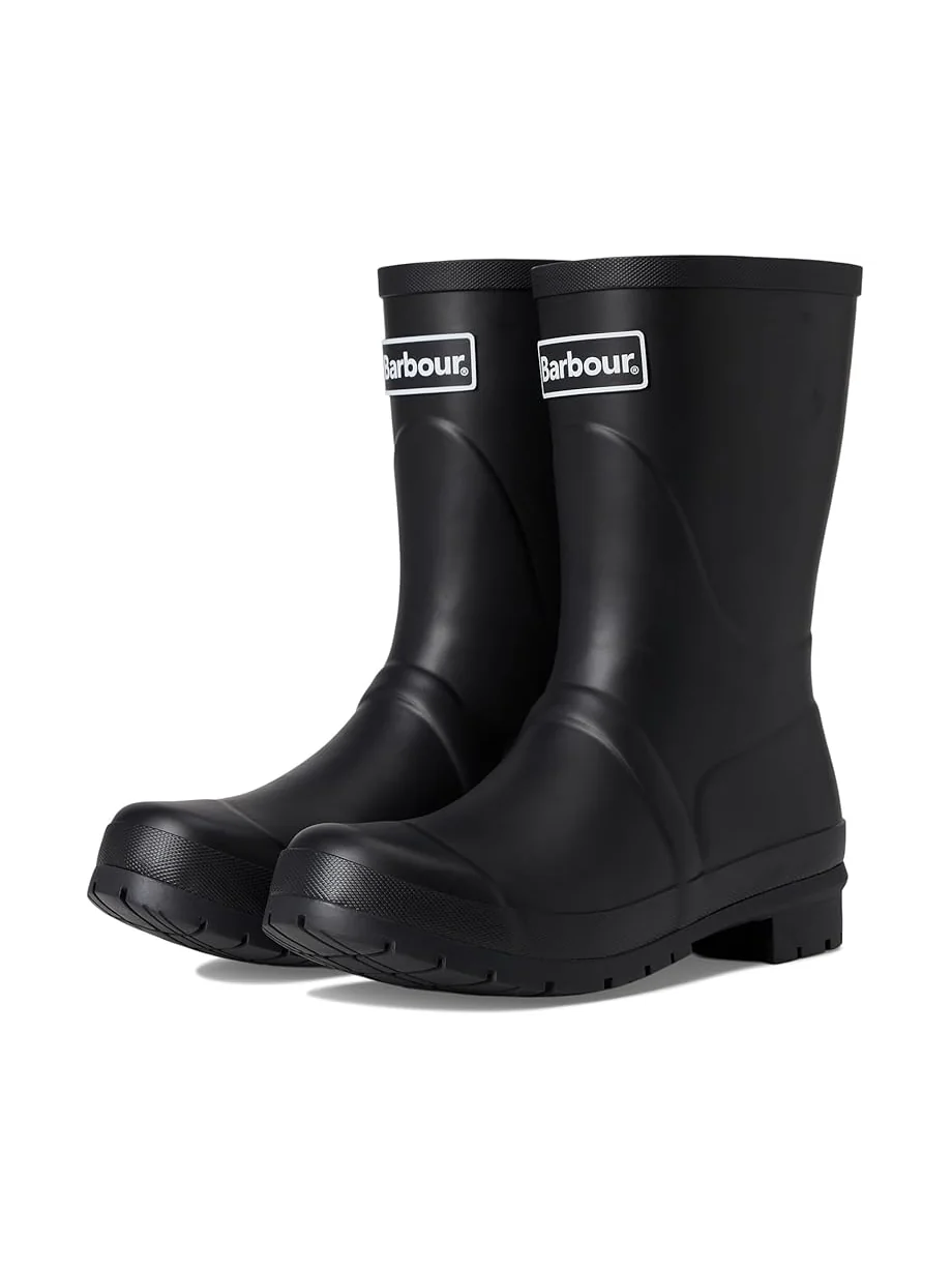Женские резиновые ботинки Barbour Banbury Welly с логотипом — черный