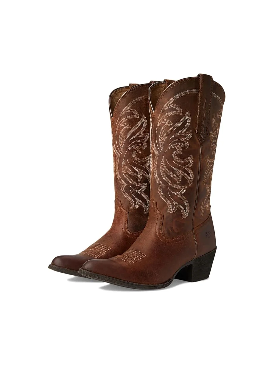 Женские ковбойские сапоги Ariat Round Up Collins кожаные