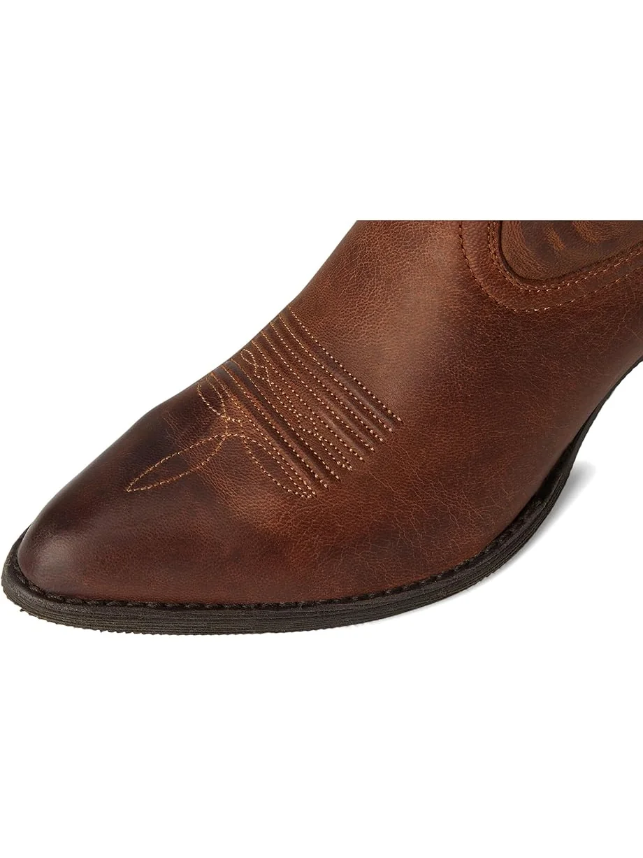 Женские ковбойские сапоги Ariat Round Up Collins кожаные — изображение 2 из 7, коричневый