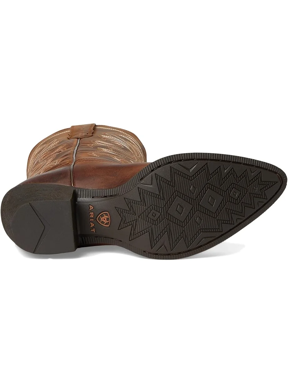 Женские ковбойские сапоги Ariat Round Up Collins кожаные — изображение 3 из 7, коричневый