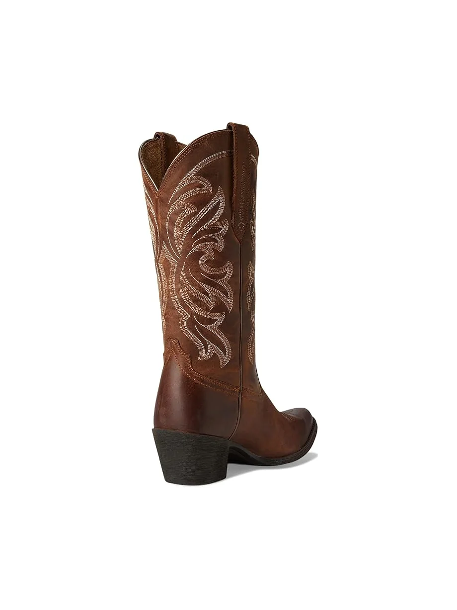 Женские ковбойские сапоги Ariat Round Up Collins кожаные — изображение 5 из 7, коричневый