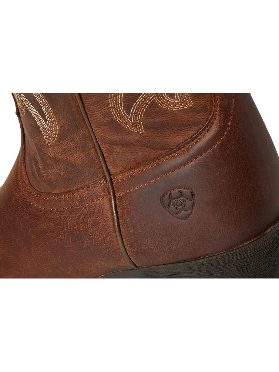 Женские ковбойские сапоги Ariat Round Up Collins кожаные — изображение 6 из 7, коричневый