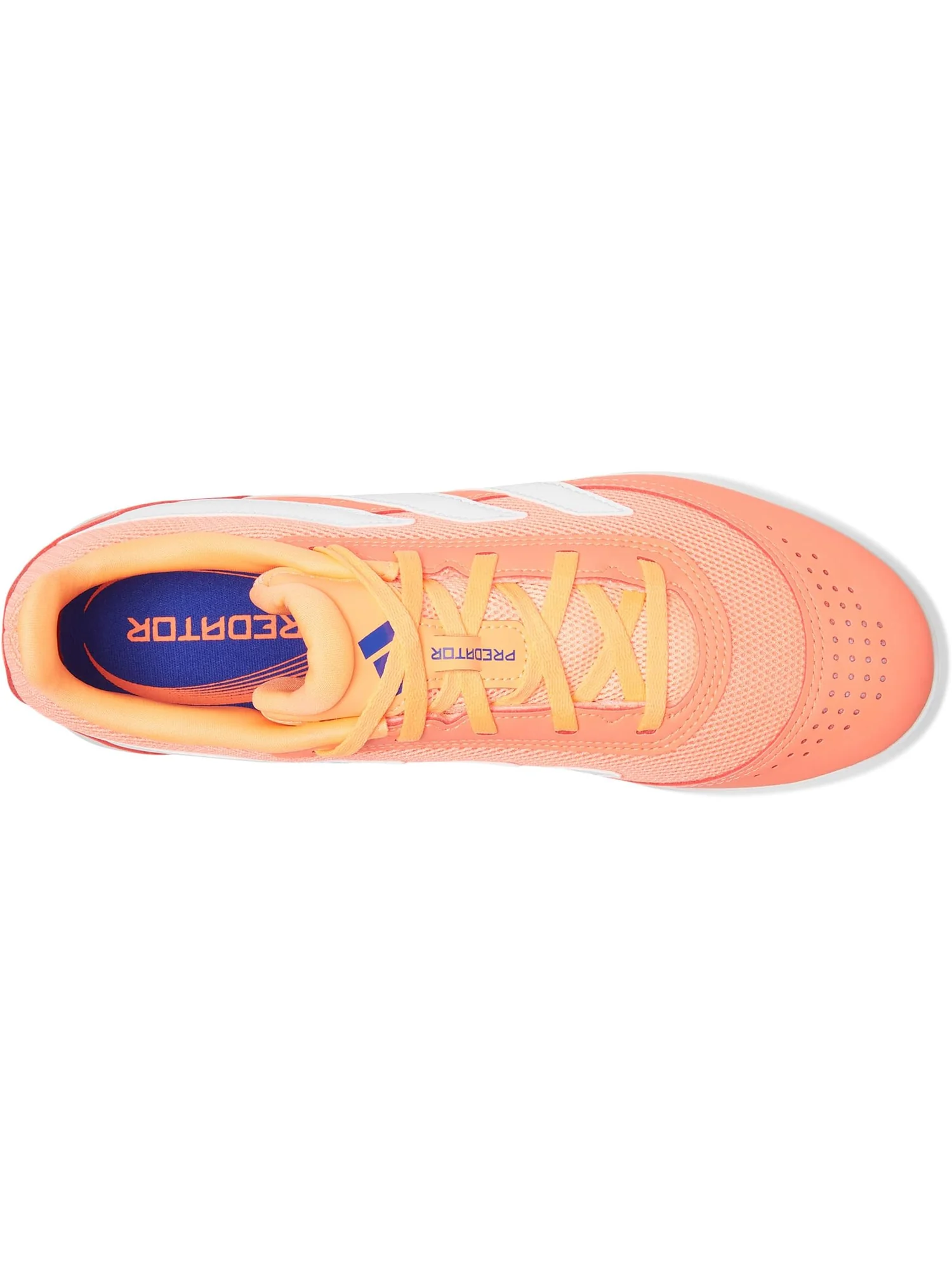 Кроссовки adidas Predator Club Indoor Soccer Cleats — изображение 2 из 7, белый/оранжевый