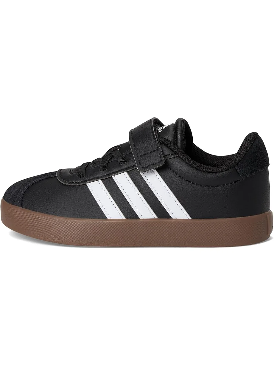 Кроссовки adidas Kids VL Court 3.0 Elastic Lace — изображение 4 из 7, черный/белый/черный