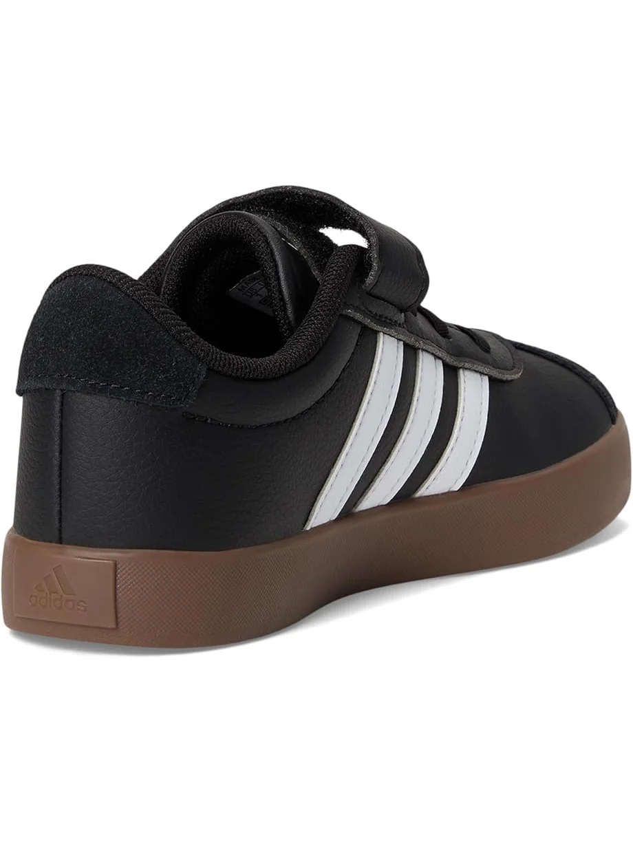 Кроссовки adidas Kids VL Court 3.0 Elastic Lace — изображение 5 из 7, черный/белый/черный