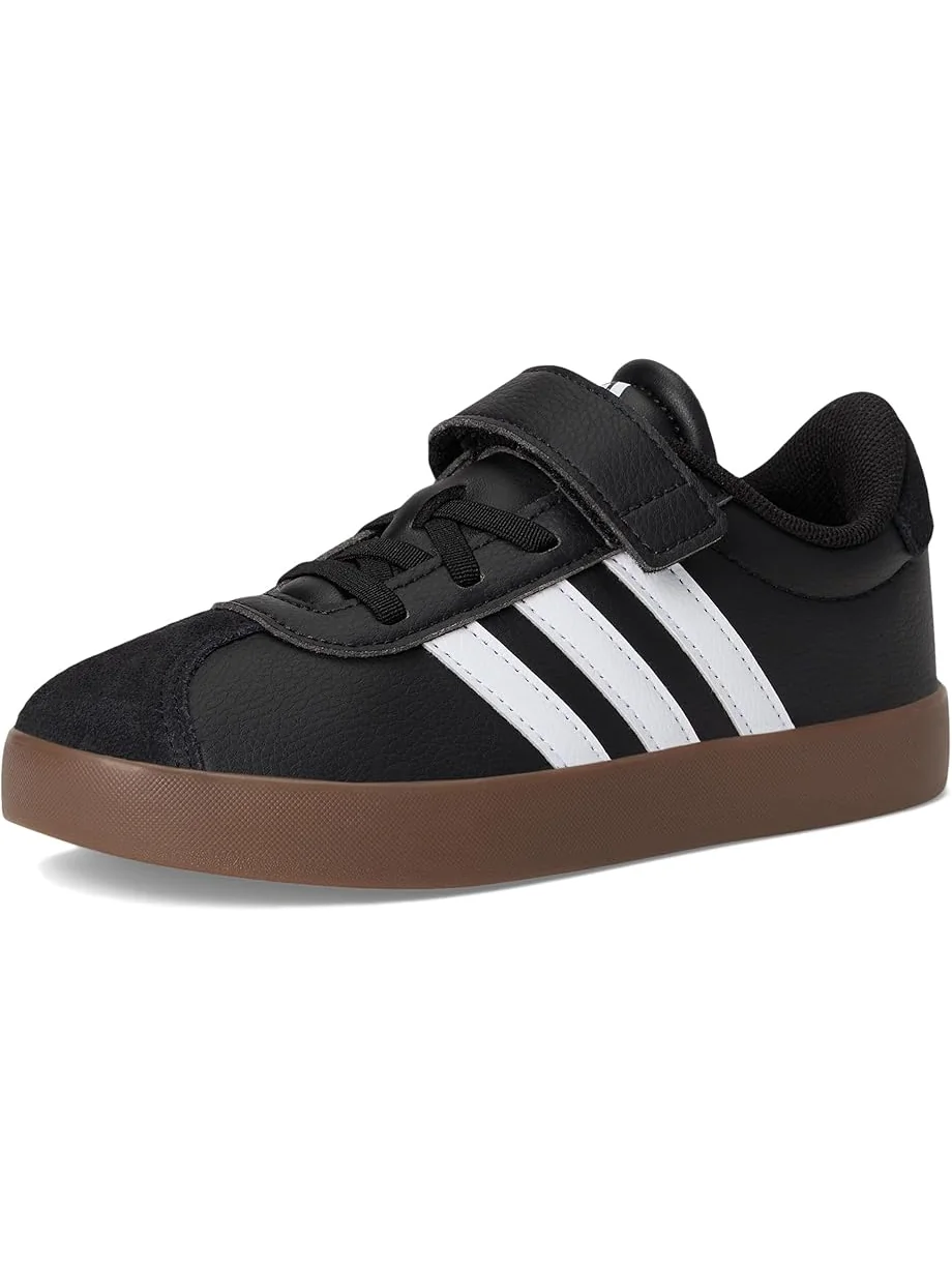 Кроссовки adidas Kids VL Court 3.0 Elastic Lace — изображение 7 из 7, черный/белый/черный