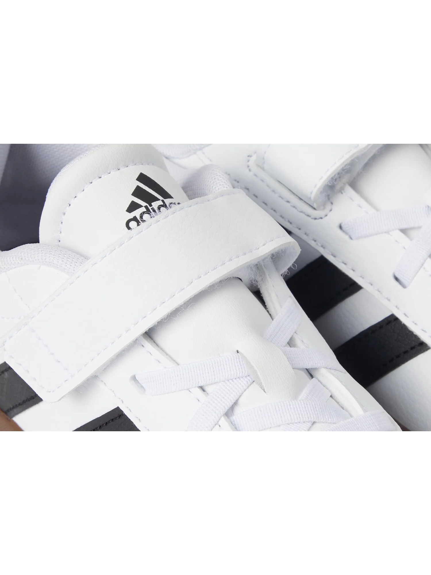 Кроссовки adidas Kids VL Court 3.0 Elastic Lace — изображение 6 из 7, белый/черный/серый