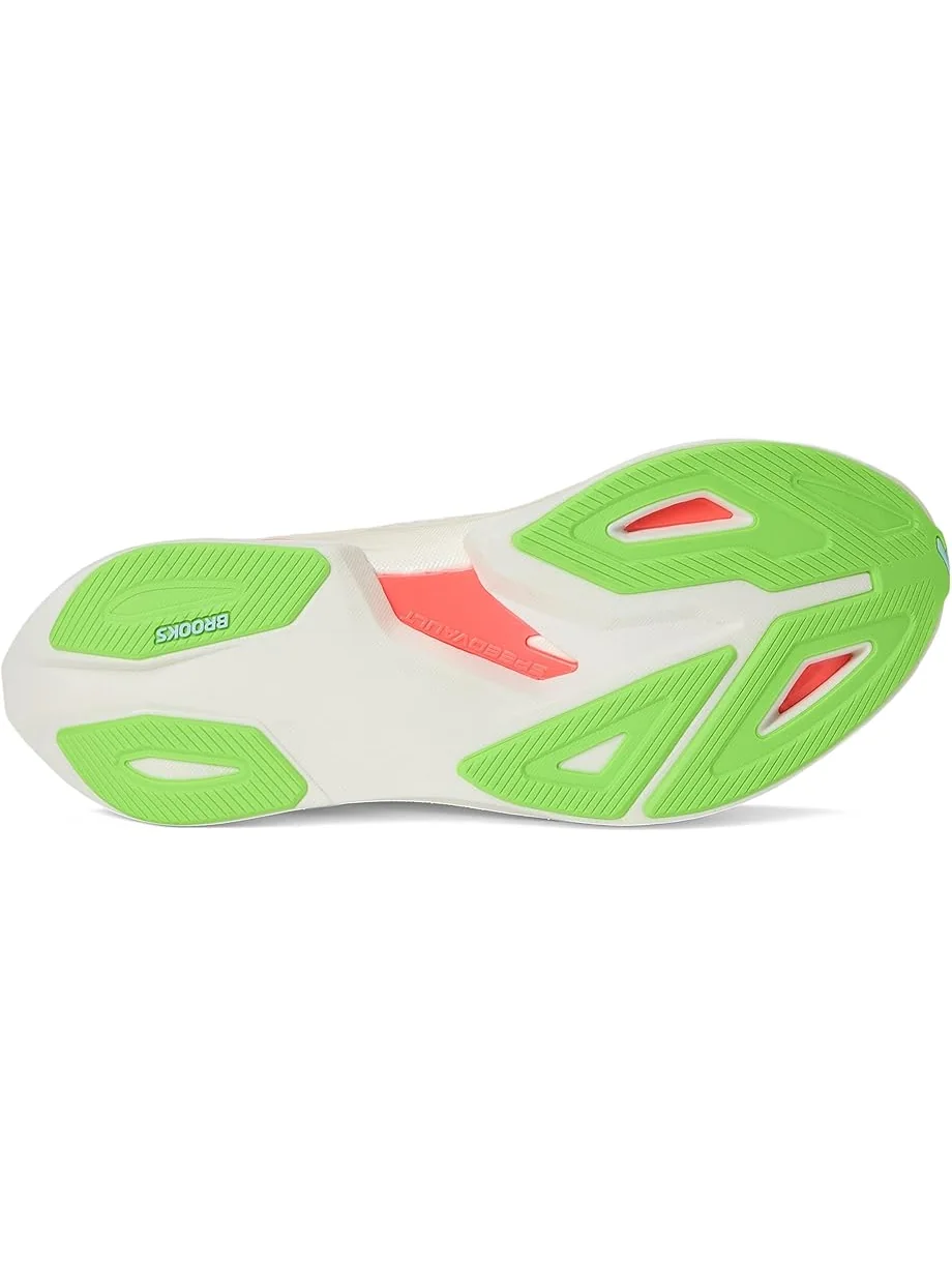 Кроссовки Brooks Hyperion Max 3 — изображение 3 из 7, зеленый/розовый