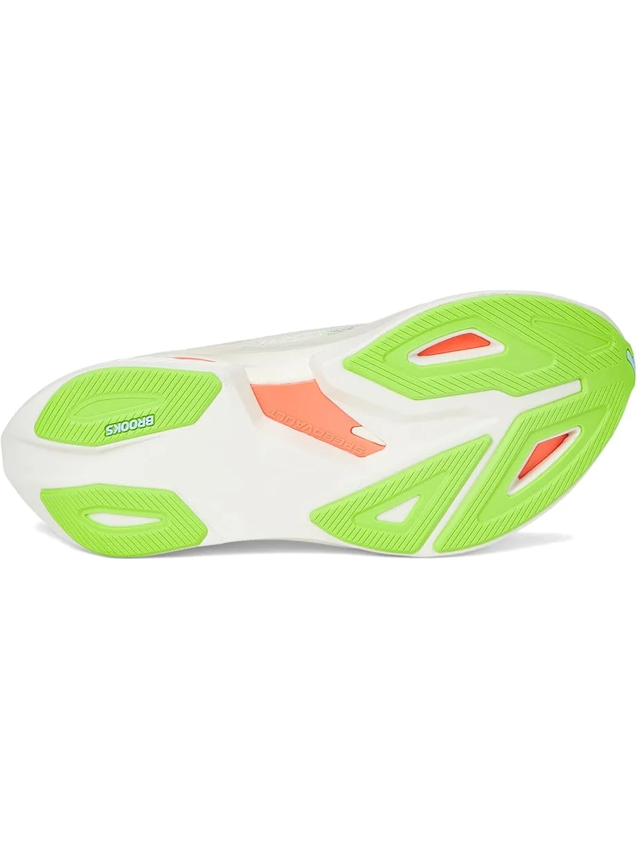 Кроссовки Brooks Hyperion Max 3 — изображение 3 из 7, зеленый/розовый