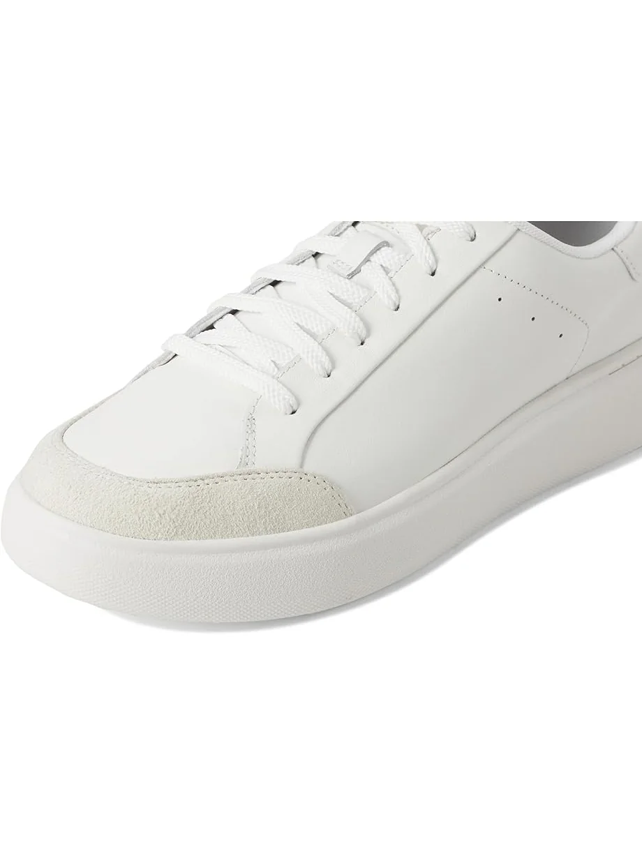 Кроссовки FitFlop Rtg Leather/Suede Sneakers — изображение 6 из 7, белый