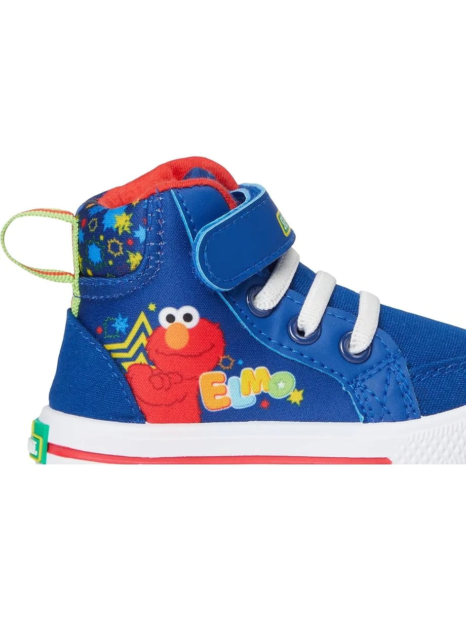 Кроссовки Josmo Sesame Stree Elmo High Top Sneaker(Toddler/Little Kid) — изображение 6 из 7, синий