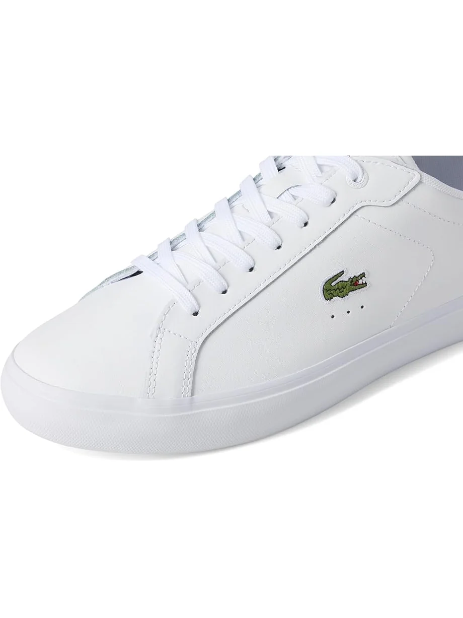 Кроссовки мужские Lacoste Powercourt Graphic Leather — изображение 6 из 7, белый/темно-зеленый