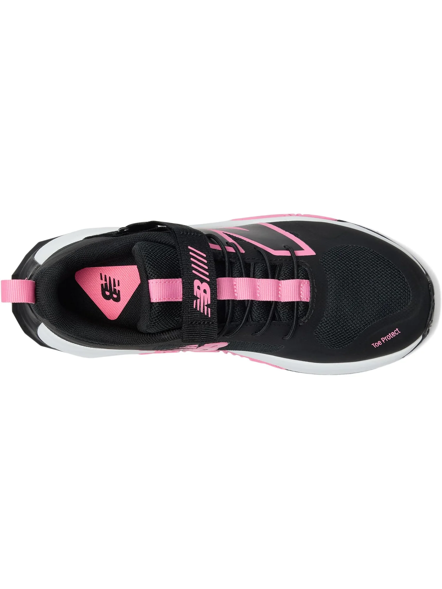 Кроссовки New Balance Kids Fuelcell Play Bungee With Top Strap — изображение 2 из 7, черный/розовый/белый