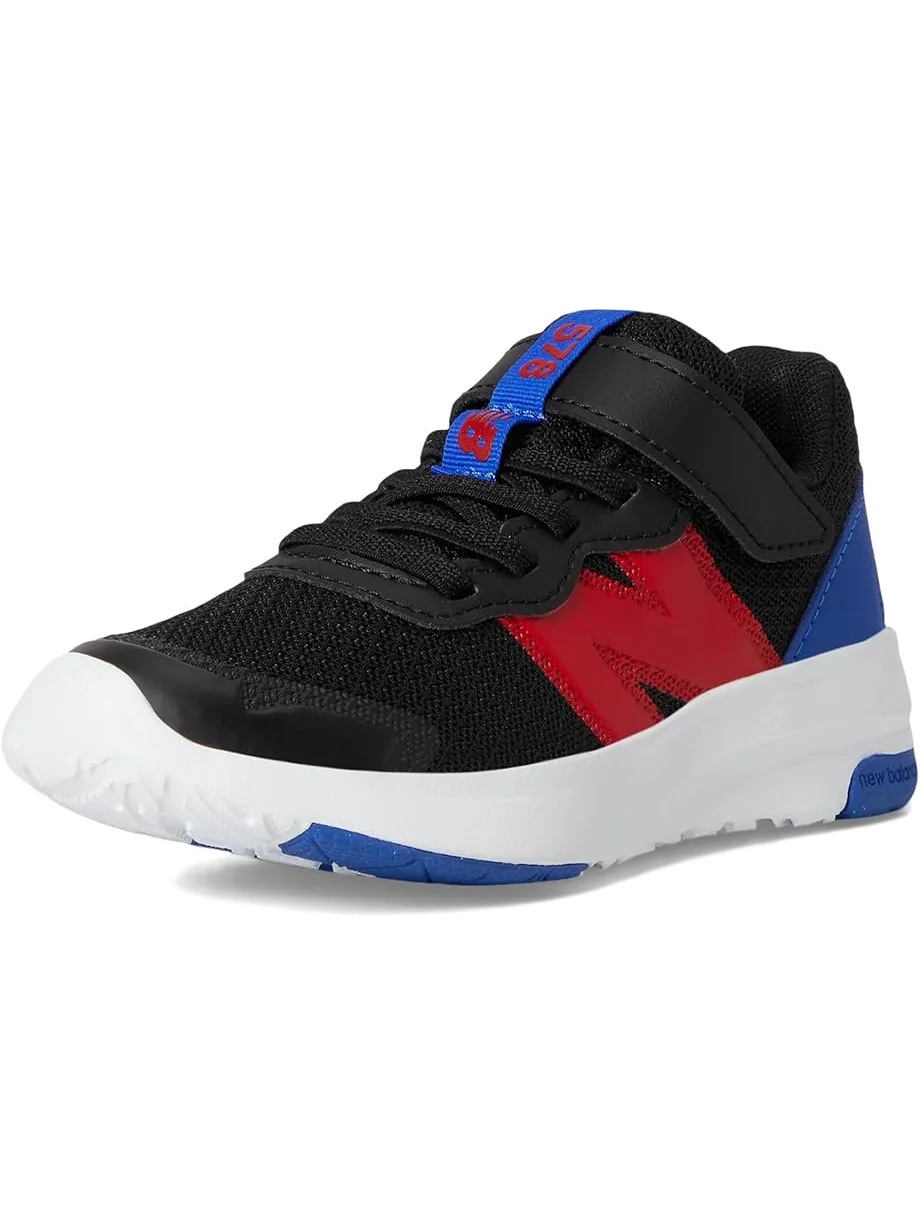 Кроссовки New Balance Kids 578v1 Bungee Lace with Top Strap — изображение 7 из 7, черный/красный