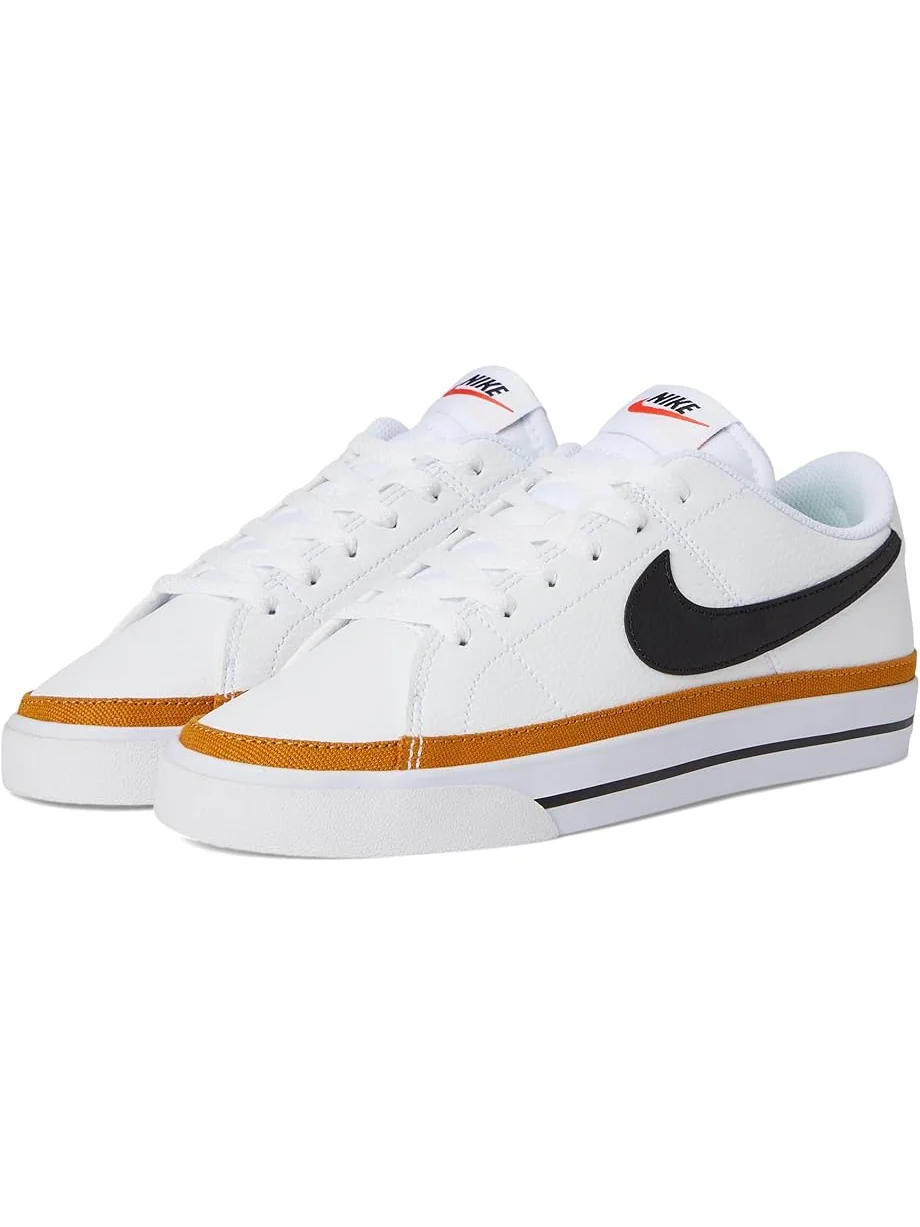 Кроссовки Nike Court Legacy Next Nature — изображение 1 из 7, белый/черный//оранжевый