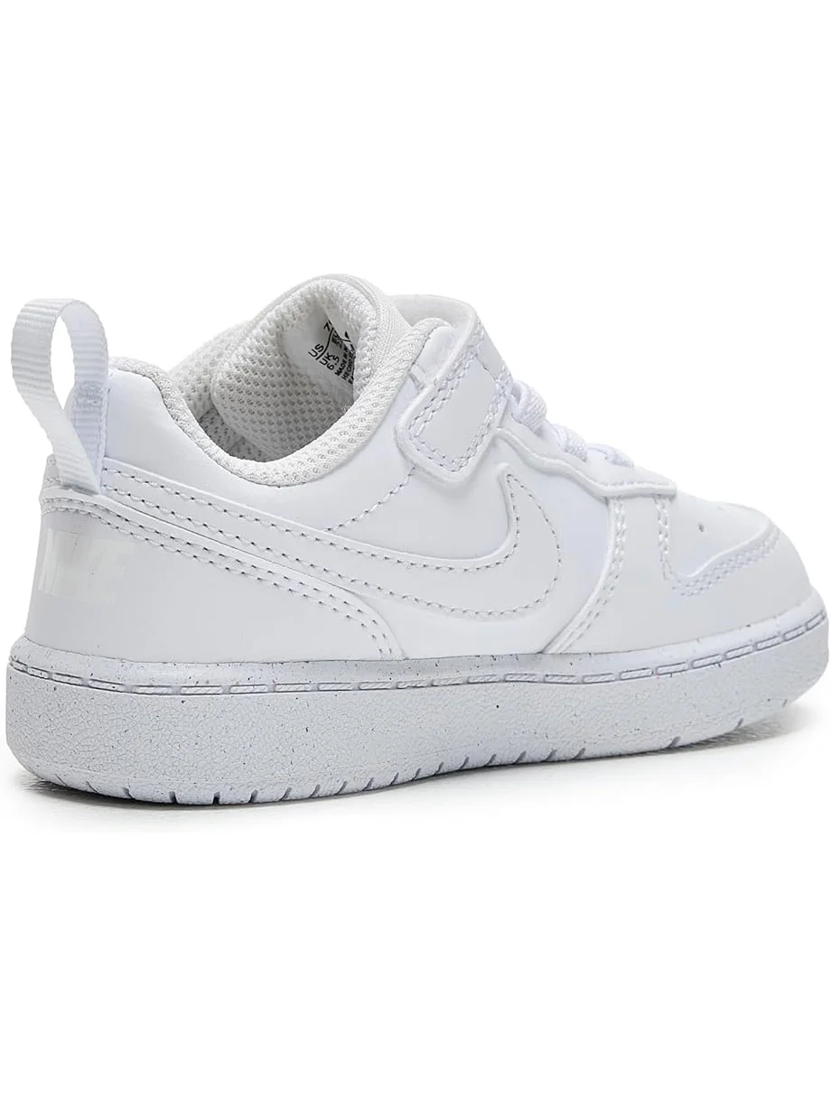 Детские кроссовки Nike Kids Court Borough Low Recraft (Infant/Toddler) — изображение 3 из 7, белый/белый/белый