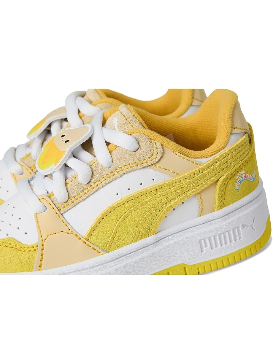 Кроссовки PUMA Kids Rebound Femme Squishmallows Shoes — изображение 6 из 7, желтый//белый