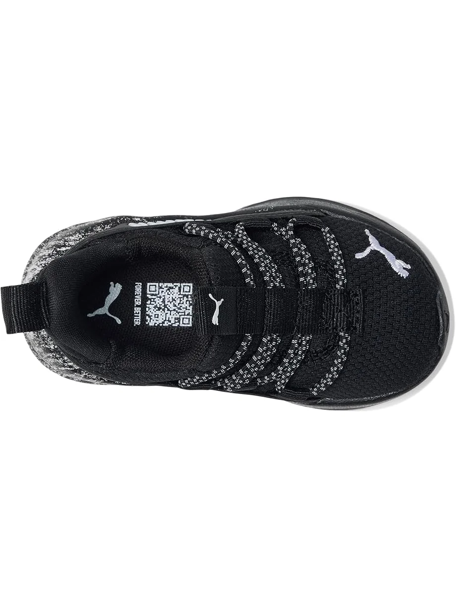 Кроссовки PUMA Kids Softride One4All Slip-On Shoes — изображение 2 из 7, черный/белый