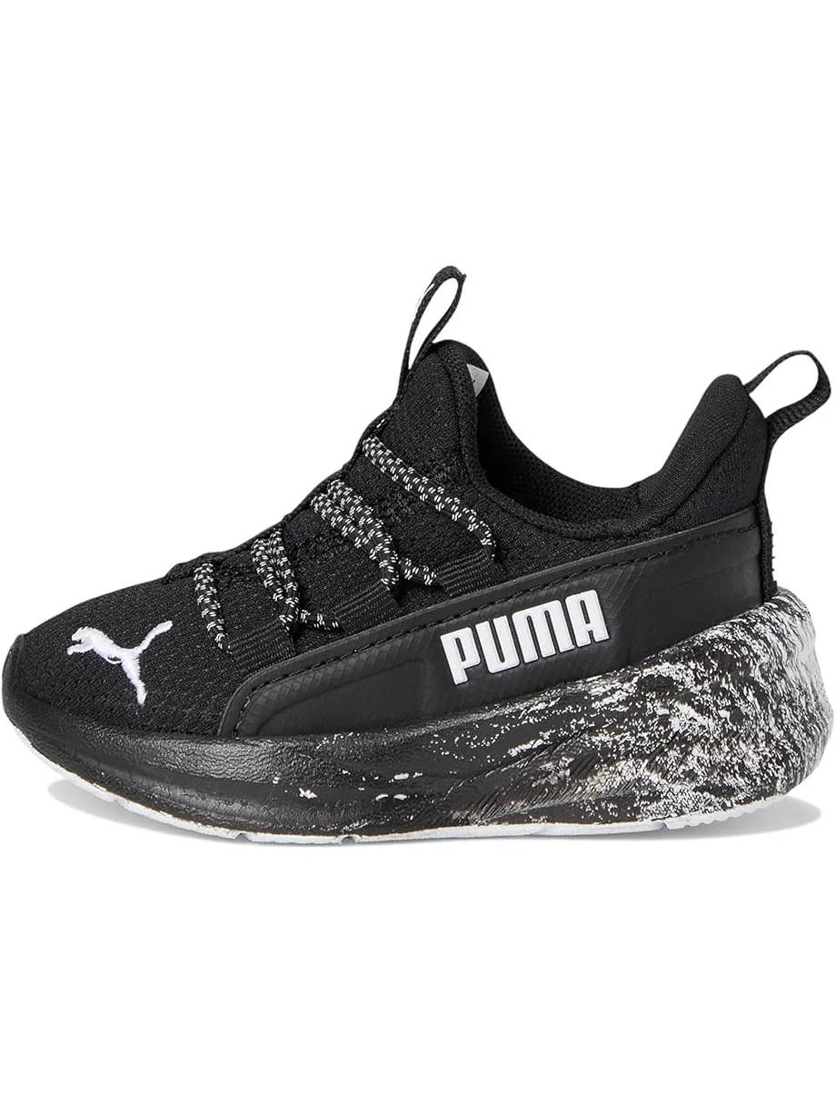 Кроссовки PUMA Kids Softride One4All Slip-On Shoes — изображение 4 из 7, черный/белый