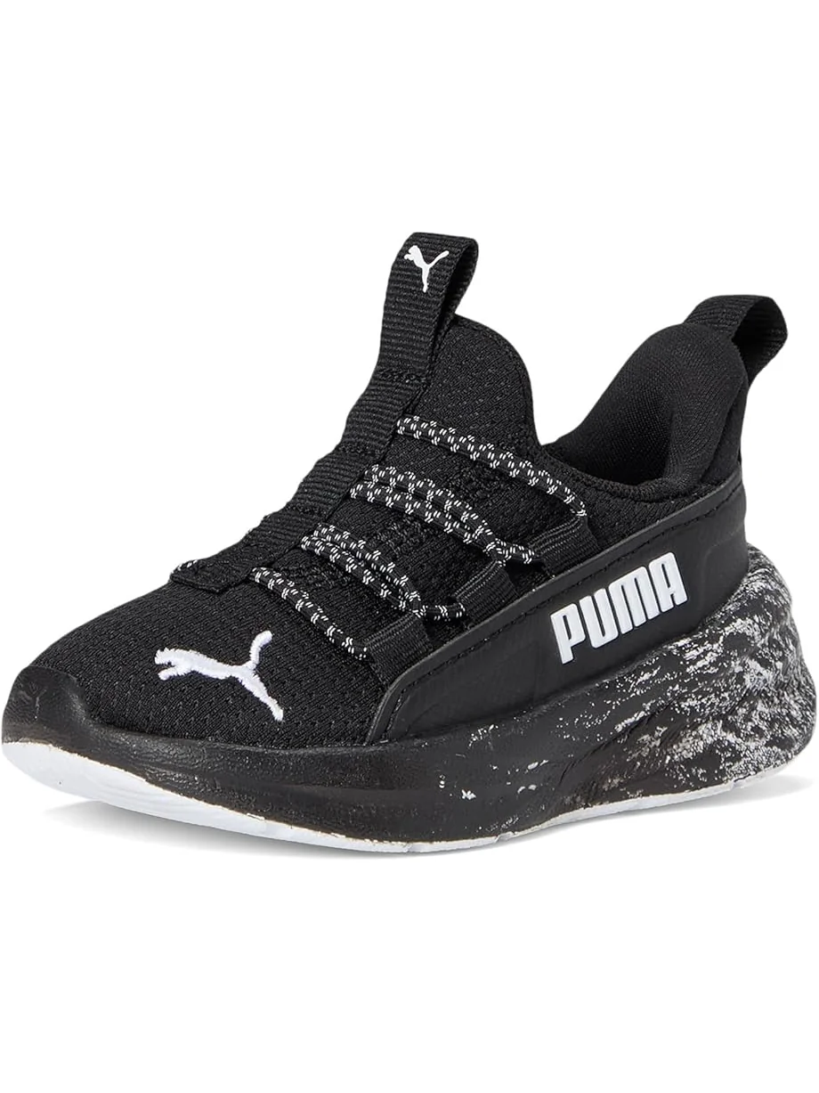 Кроссовки PUMA Kids Softride One4All Slip-On Shoes — изображение 7 из 7, черный/белый