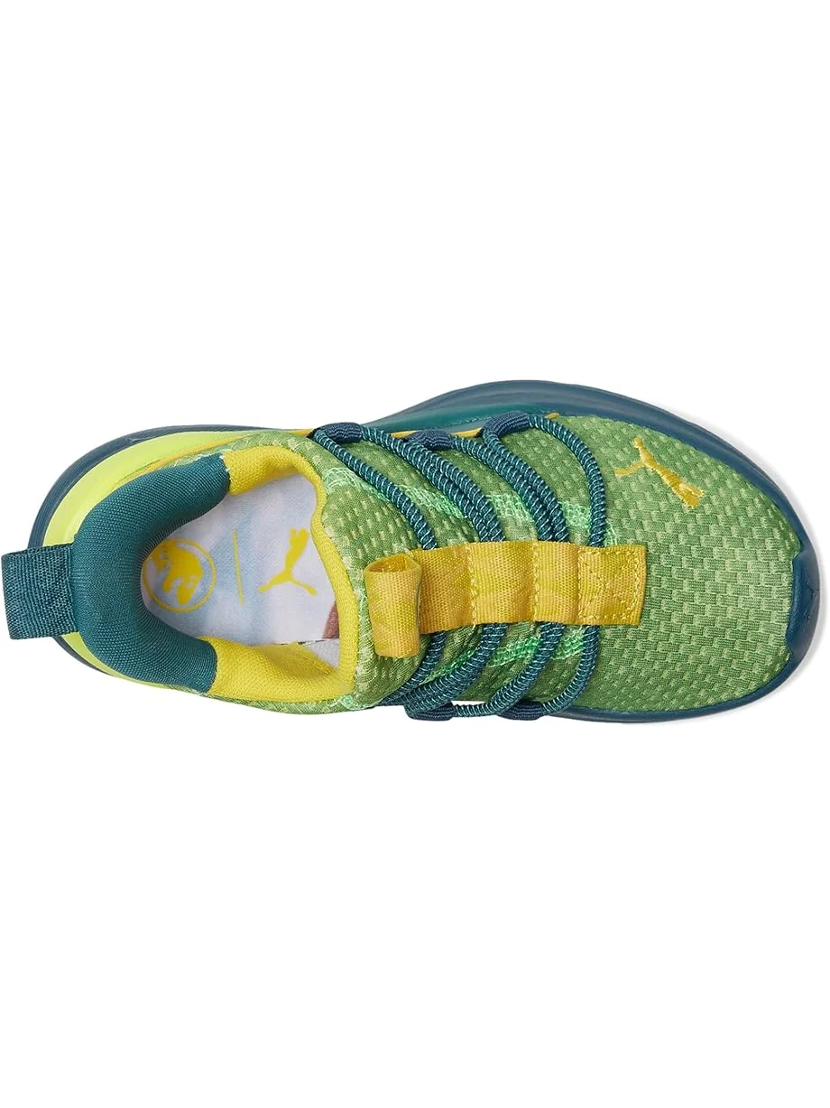 Кроссовки PUMA Kids Softride One4All Jurassic World Slip-On Shoes — изображение 2 из 7, желтый//желтый