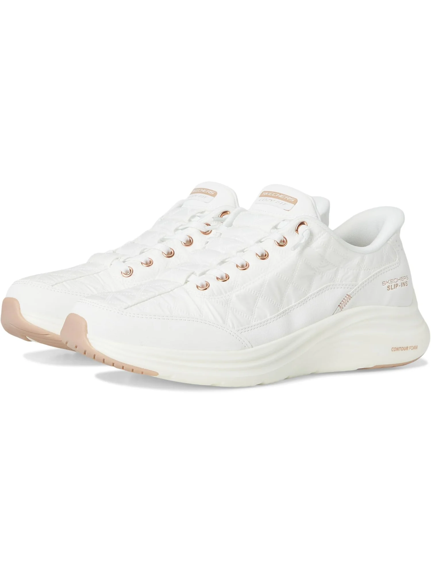 Кроссовки SKECHERS Women's Contour Foam - Cozy Fit Golden Hour Hands Free Slip-Ins