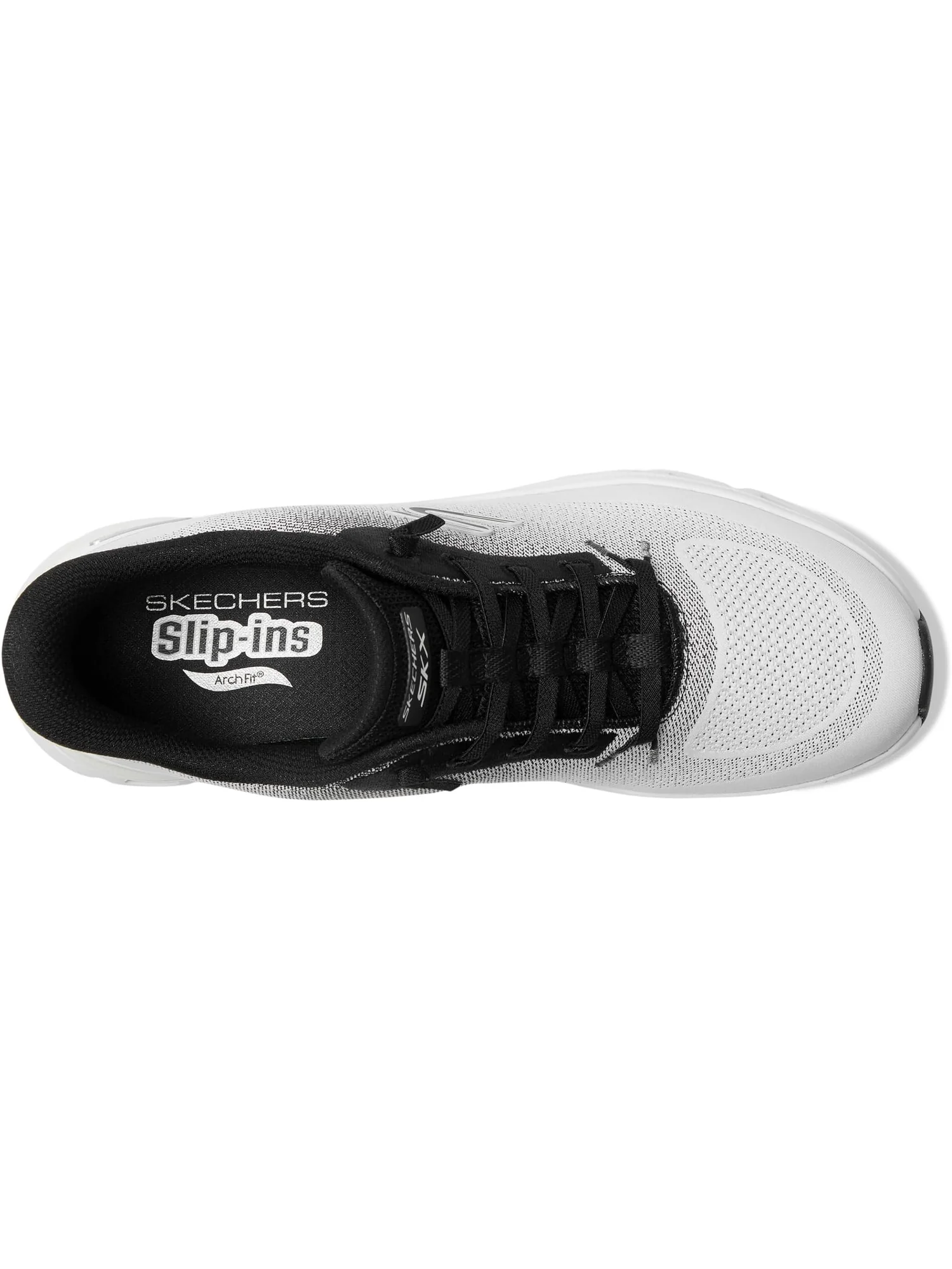 Кроссовки SKECHERS Women's Arch Fit Glide-Step Pro Hands Free Slip-ins — изображение 2 из 7, белый черный