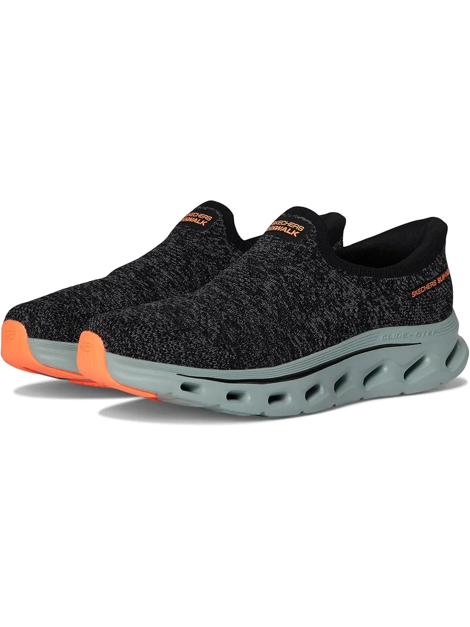 Кроссовки SKECHERS Performance Go Walk Glide-step 2.0 Caleb Hands Free Slip-in — изображение 1 из 7, черный/серый