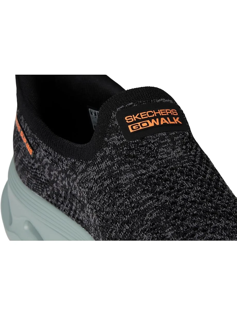 Кроссовки SKECHERS Performance Go Walk Glide-step 2.0 Caleb Hands Free Slip-in — изображение 6 из 7, черный/серый