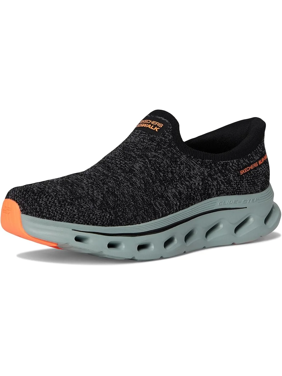 Кроссовки SKECHERS Performance Go Walk Glide-step 2.0 Caleb Hands Free Slip-in — изображение 7 из 7, черный/серый