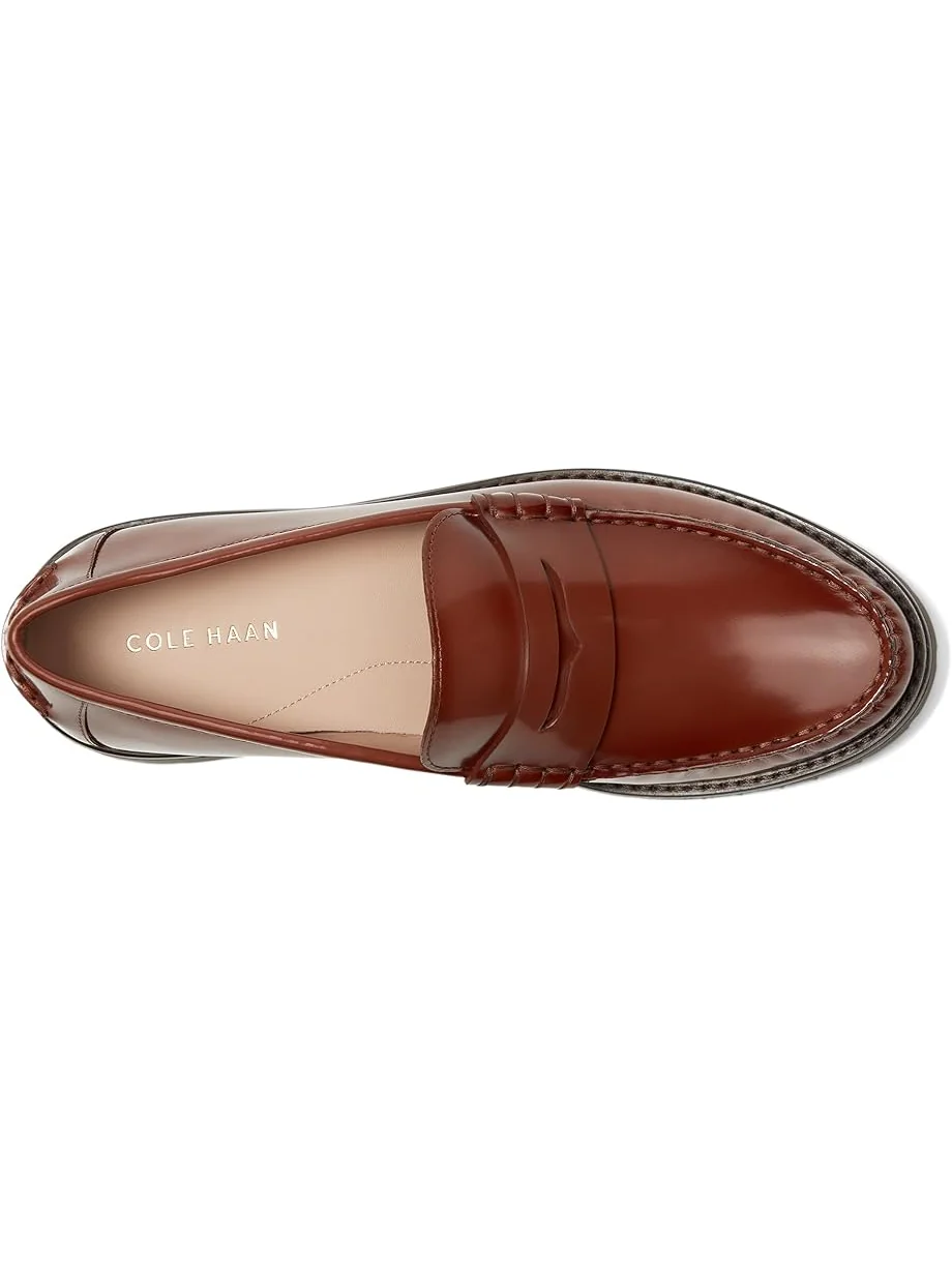 Женские лоферы Cole Haan Treena Lug — изображение 2 из 7, темно-коричневый