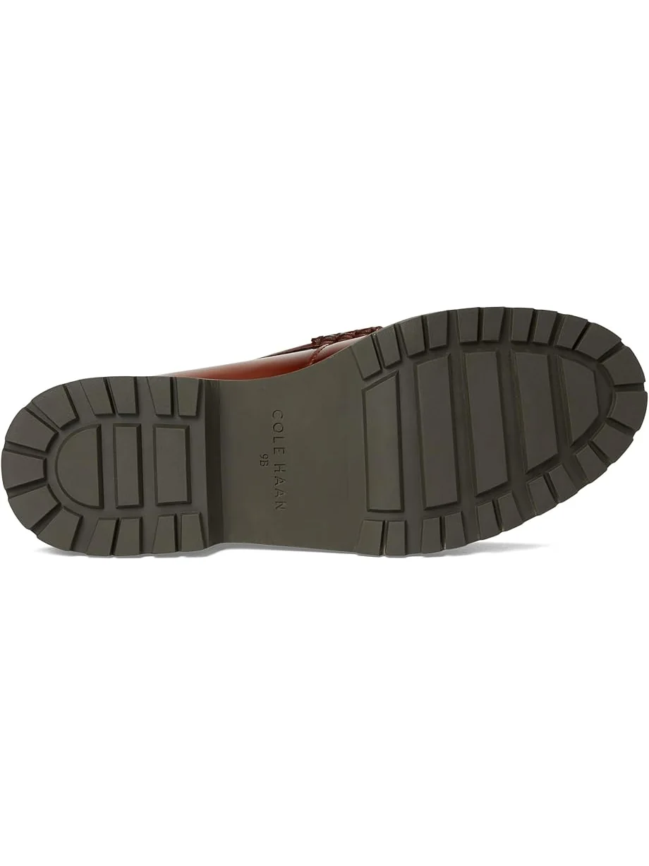 Женские лоферы Cole Haan Treena Lug — изображение 3 из 7, темно-коричневый