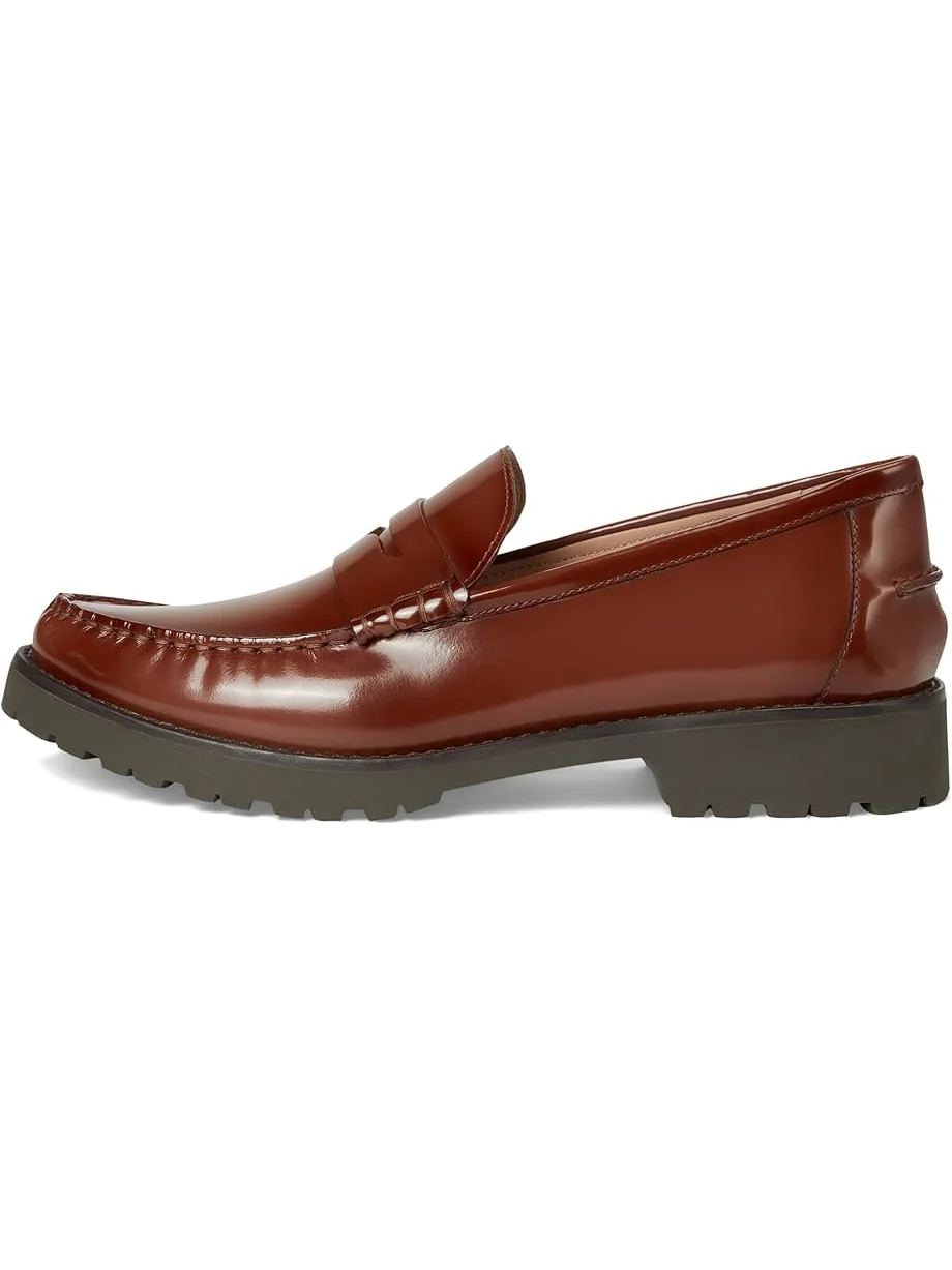 Женские лоферы Cole Haan Treena Lug — изображение 4 из 7, темно-коричневый