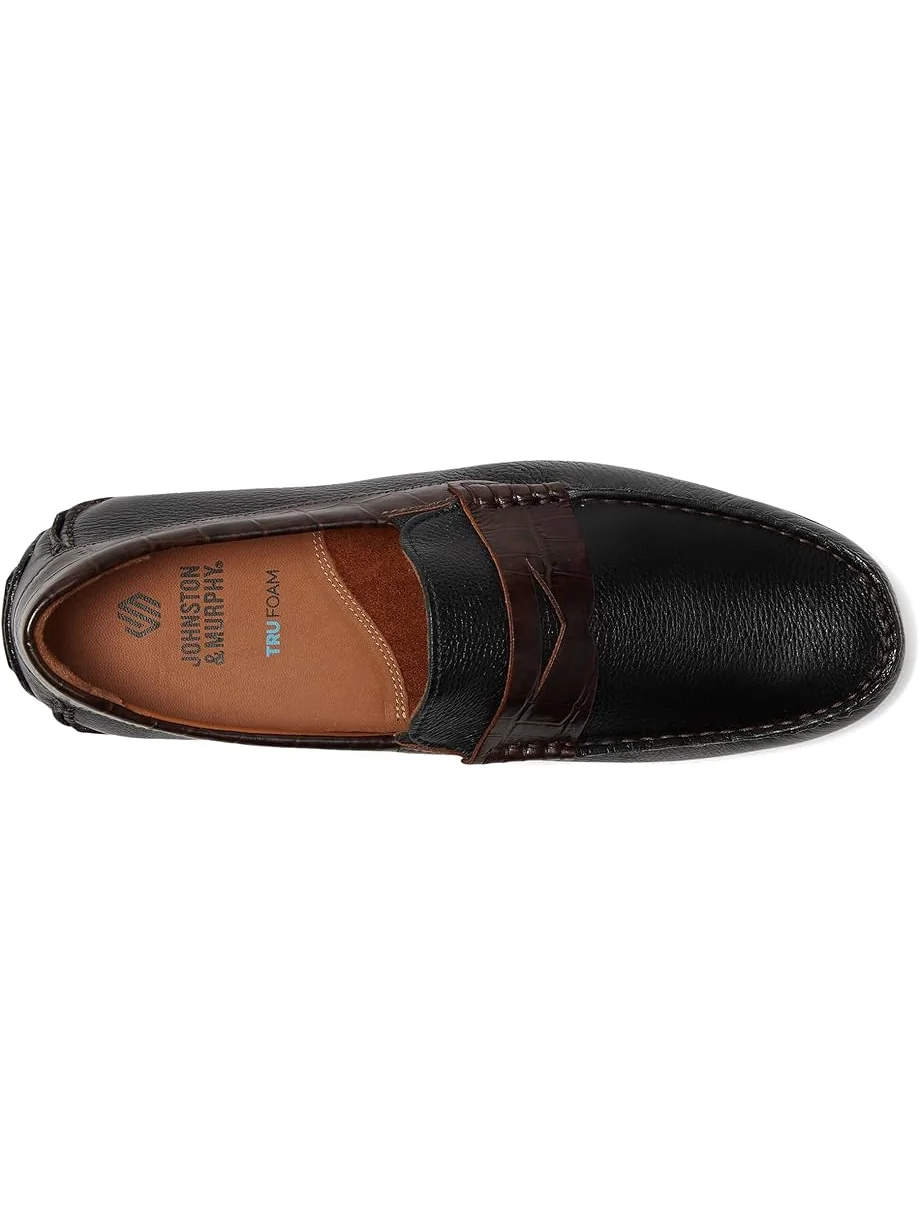 Лоферы Johnston & Murphy Cort 2.0 Penny — изображение 2 из 7, черный/темный коричневый