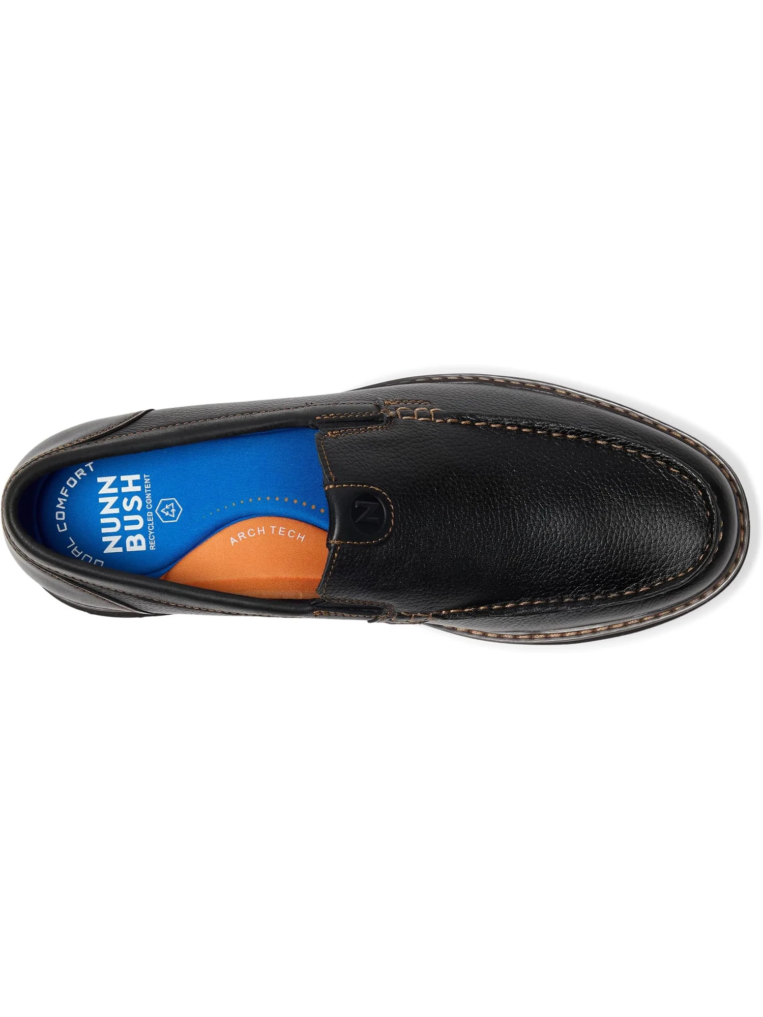 Лоферы Nunn Bush Owen II Moc Toe Venetian Loafer Lightweight and Comfortable Slip-On — изображение 2 из 7, черный