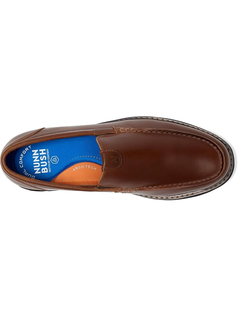 Лоферы Nunn Bush Owen II Moc Toe Venetian Loafer Lightweight and Comfortable Slip-On — изображение 2 из 7, коричневый