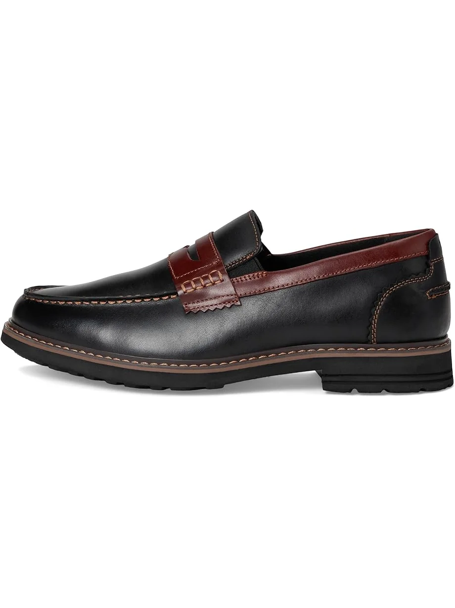 Лоферы Nunn Bush Odin II Moc Toe Penny Loafer Lightweight and Comfortable Slip-On — изображение 4 из 7, черный/коричневый
