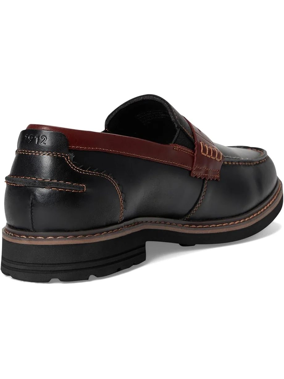 Лоферы Nunn Bush Odin II Moc Toe Penny Loafer Lightweight and Comfortable Slip-On — изображение 5 из 7, черный/коричневый