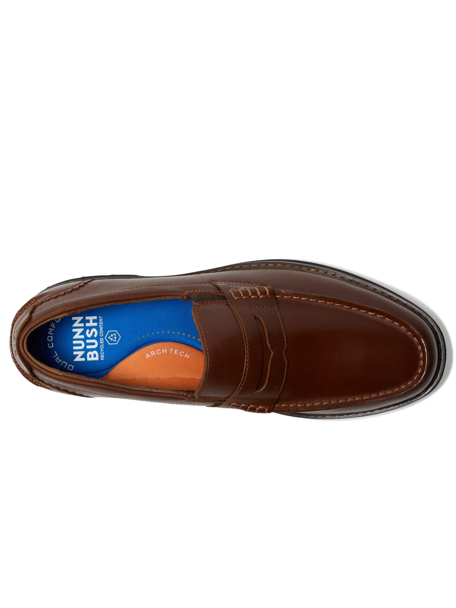 Лоферы Nunn Bush Odin II Moc Toe Penny Loafer Lightweight and Comfortable Slip-On — изображение 2 из 7, коричневый