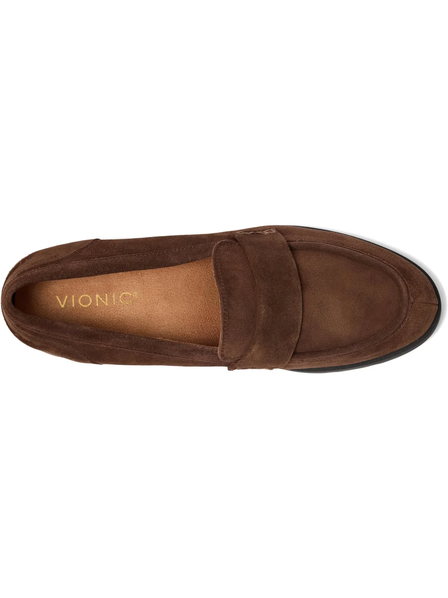 Лоферы VIONIC Women's Cleo Loafer, Coffee Suede — изображение 2 из 7, кофейный