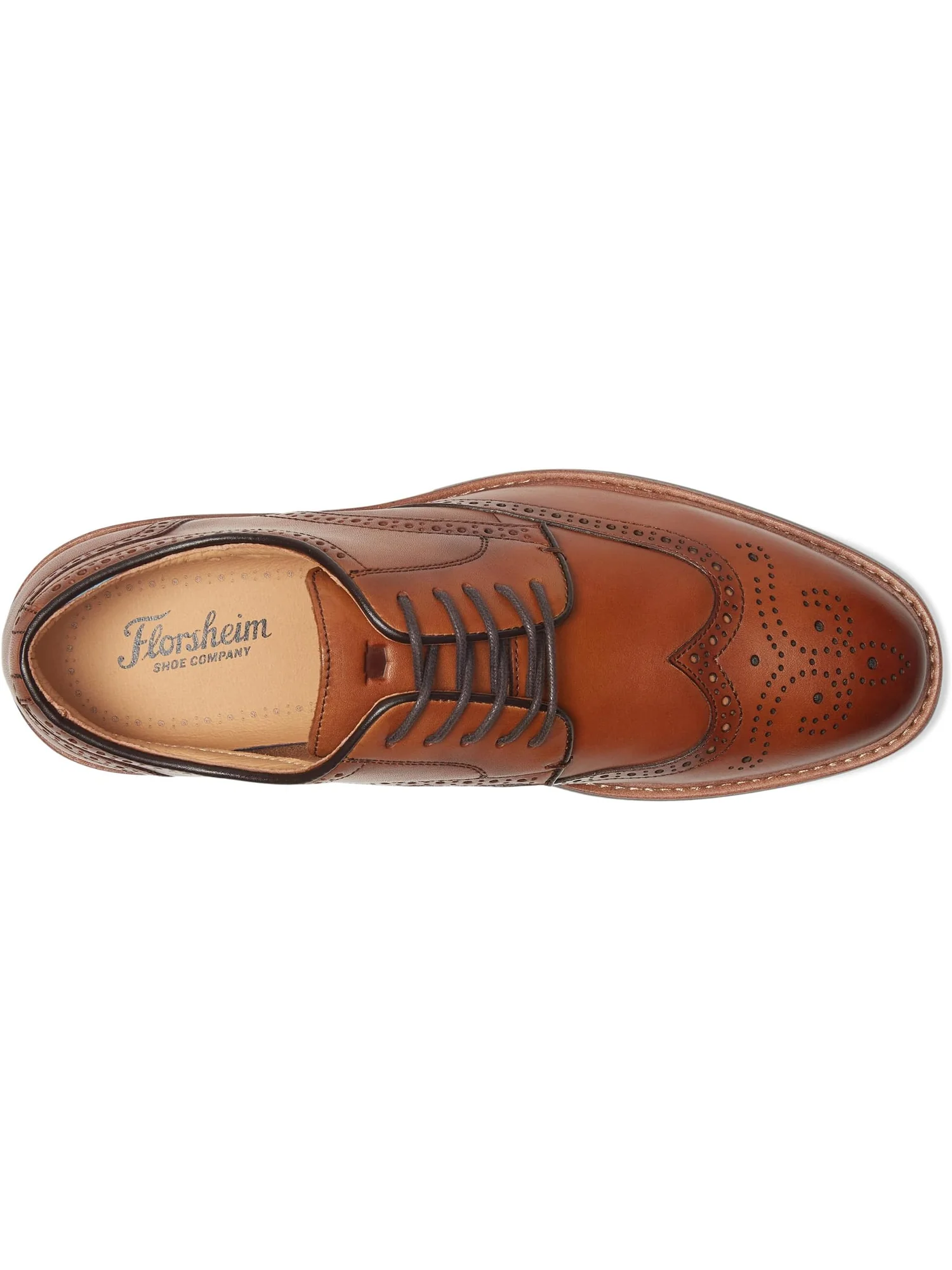 Оксфорды Florsheim Anthem Wing Tip Oxford — изображение 2 из 7, бежевый