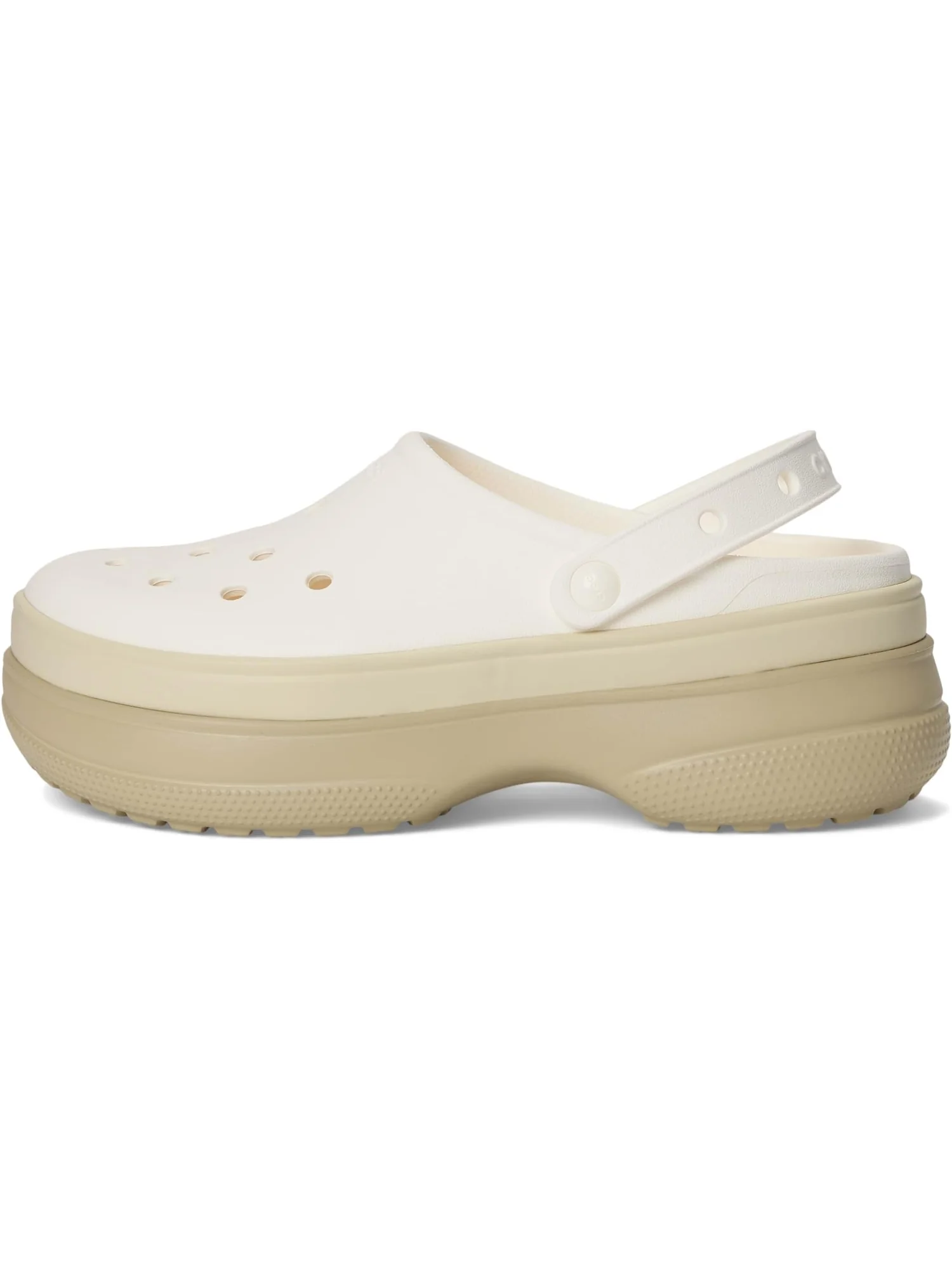 Сабо Crocs Classic Stacked Clogs Platform Platform — изображение 4 из 7, мел