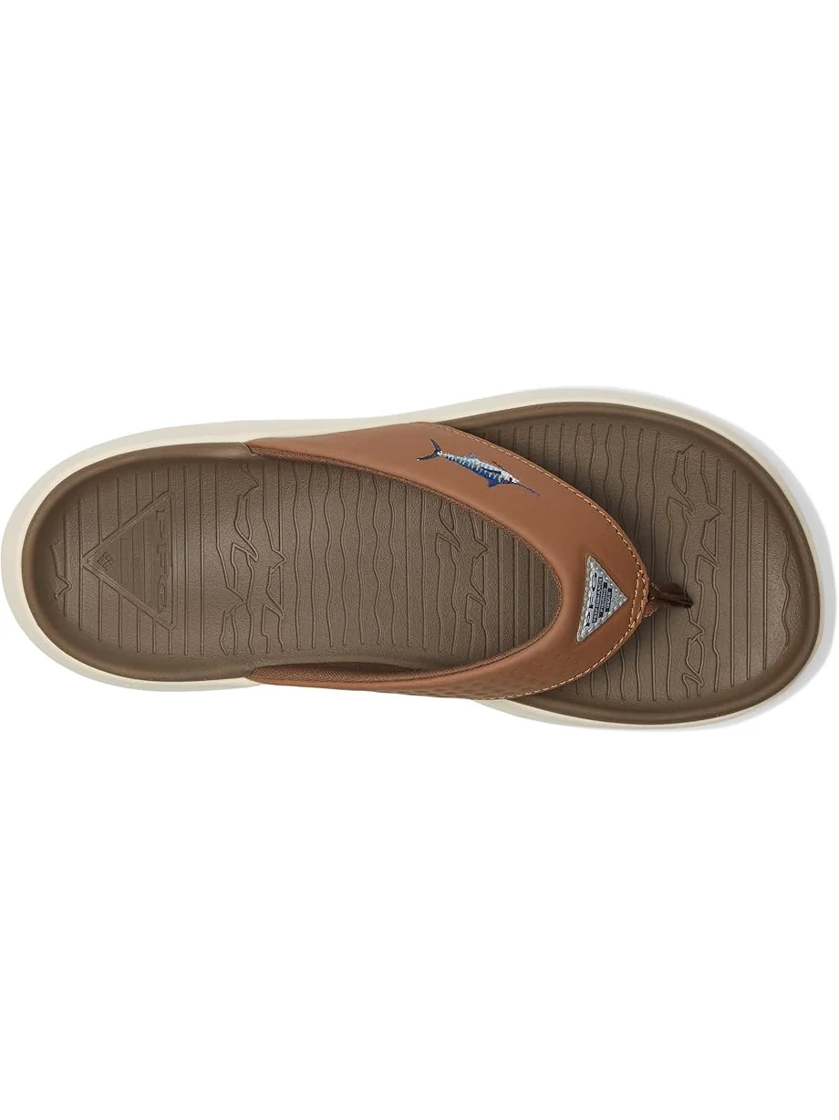 Сандалии Columbia Boatside Fish Flip, цвет Dark Truffle/Elk — изображение 2 из 7